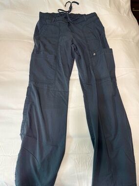 Women's Dark Gray Utility Cargo Scrub Pants